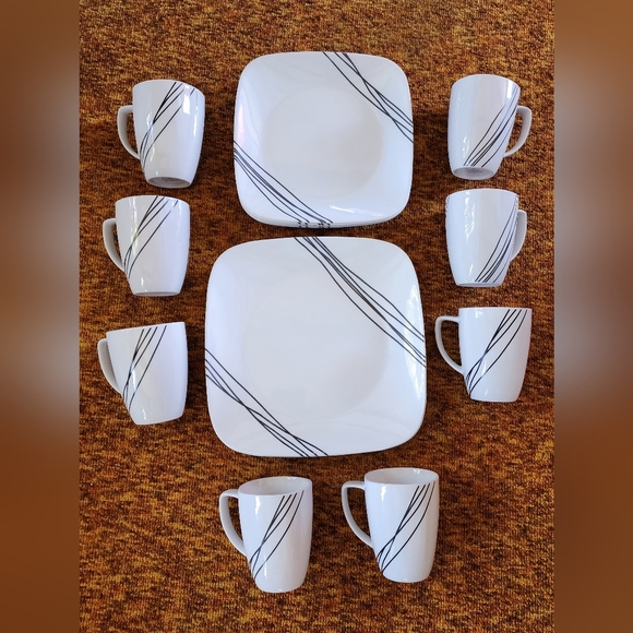 Corelle square plate set - Picture 1 of 4